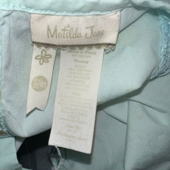 Matilda Jane Girls Dress 18-24m Birds Ruffles Polka Dot Floral  Blue Green - Picture 8 of 8